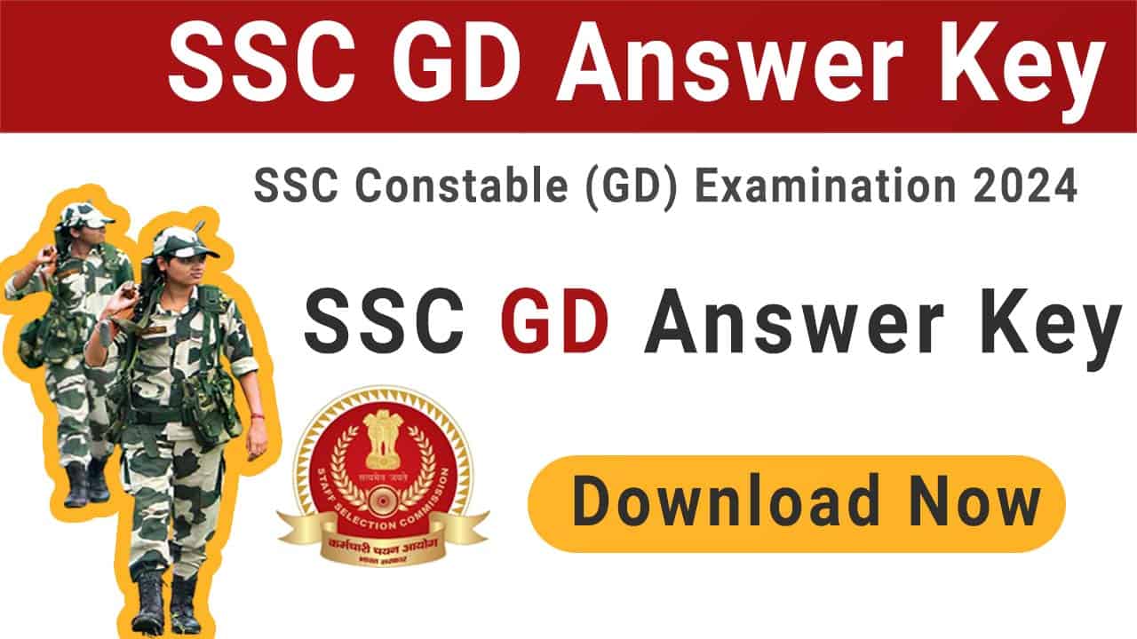 SSC GD Answer Key 2024