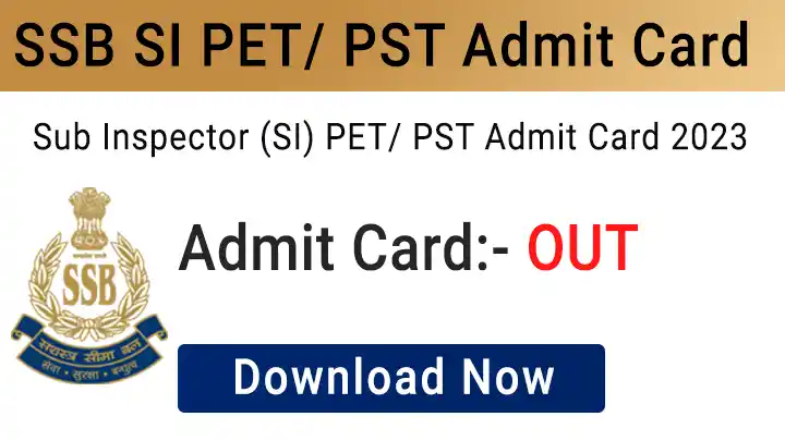 SSB SI Recruitment 2023